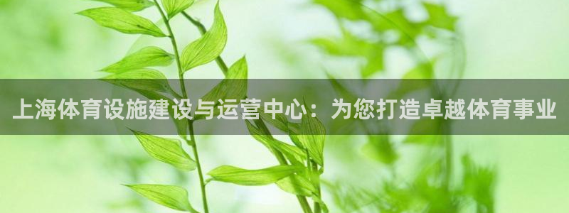 凯捷平台体育：上海体育设施建设与运营中心：为您打造卓