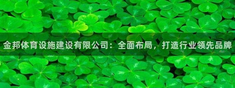 注册凯捷体育：金邦体育设施建设有限公司：全面布局，打