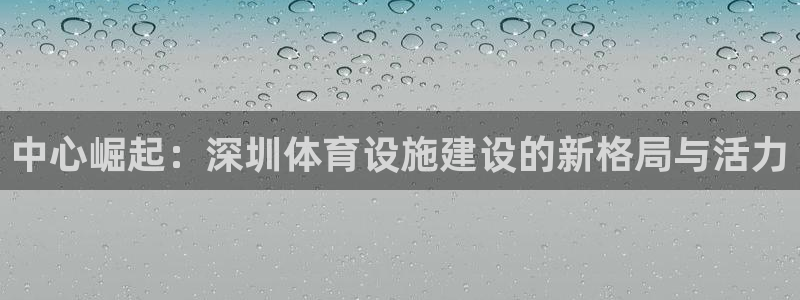 凯捷体育平台注册流程图：中心崛起：深圳体育设施建设的