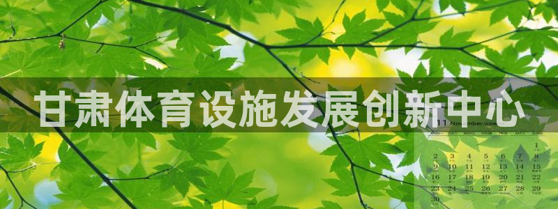 凯捷体育平台假的吗是真的吗：甘肃体育设施发展创新中心