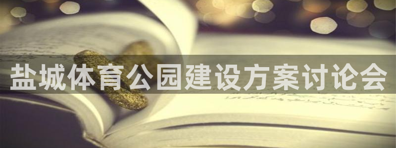 凯捷体育代理：盐城体育公园建设方案讨论会